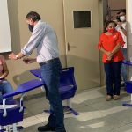 Antonio Gomide durante voto