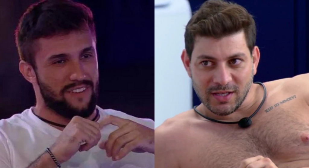 Brotheragem entre Caio e Arthur no BBB 21 viraliza: “Não saio daqui sem botar lá não”