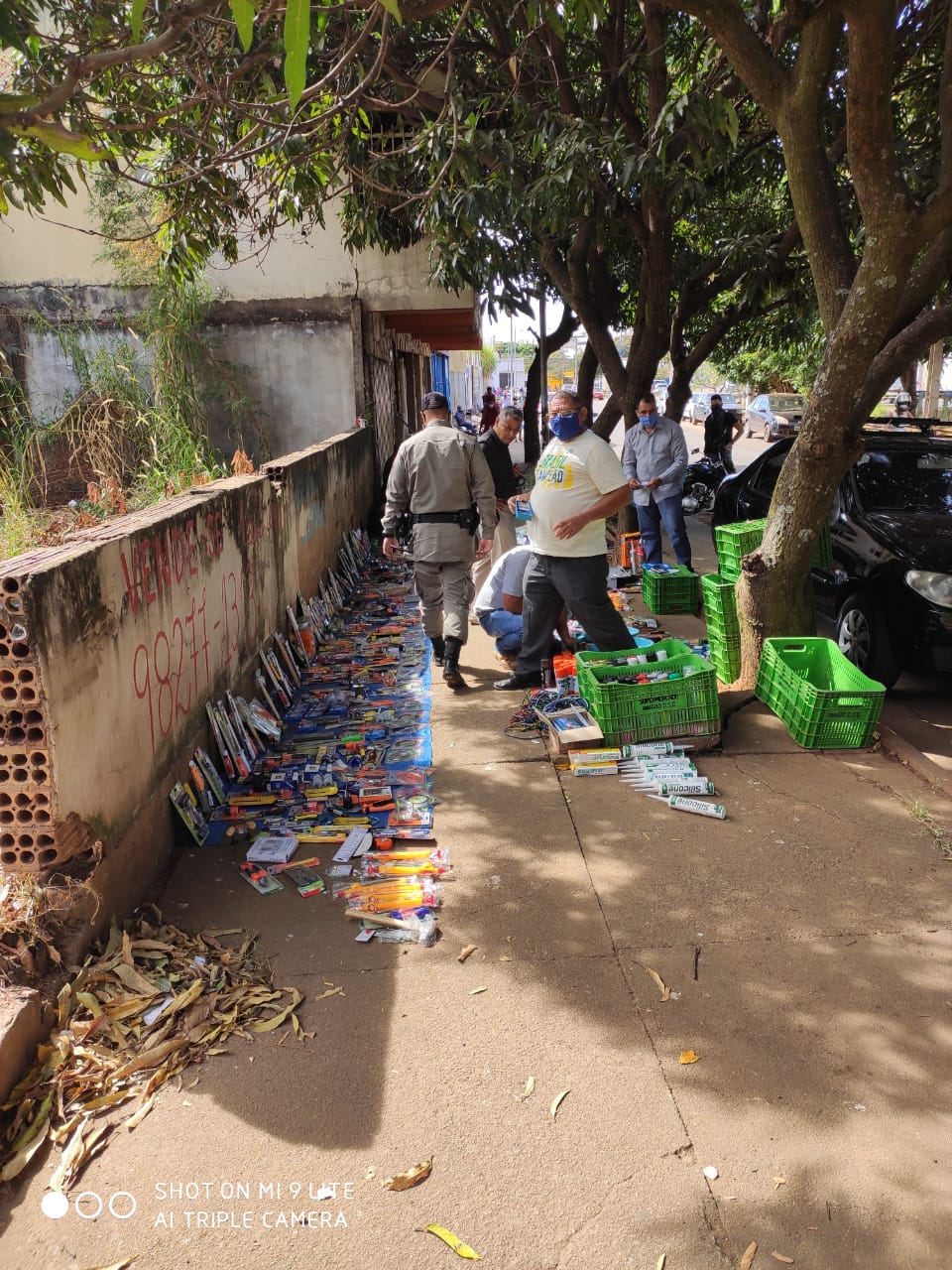 Aglomeração de gambireiros no Centro de Anápolis termina com a chegada da PM