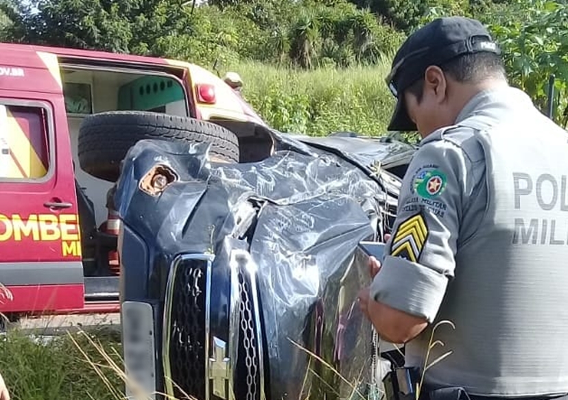 Corpo de Bombeiros socorre às pressas vítima de acidente na GO-222