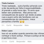 comentários lamentando a morte inusitada de José Junior4