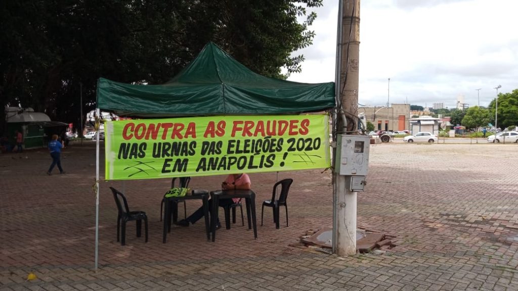 Candidato derrotado afirma que as eleições em Anápolis foram fraudadas e justifica protesto