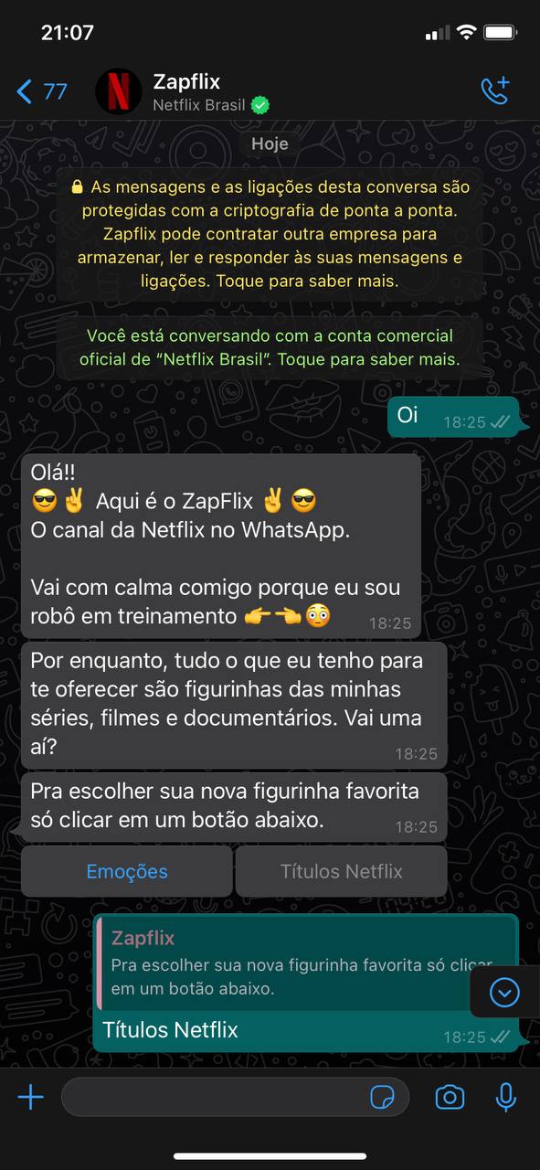 Netflix no WhatsApp: como conseguir figurinhas de filmes e séries