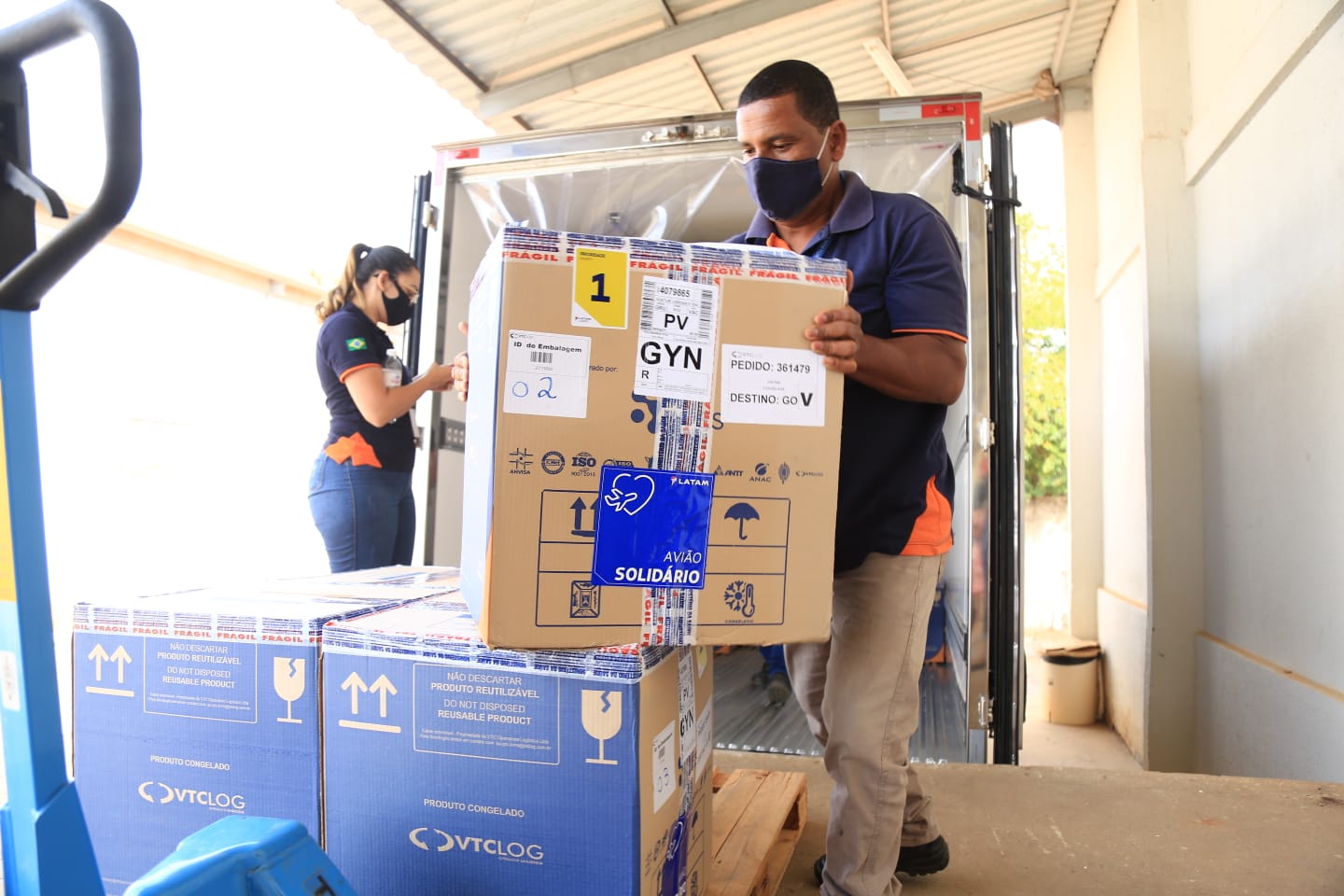 Goiás recebeu milhares de novas doses para avançar com a vacinação contra a Covid-19