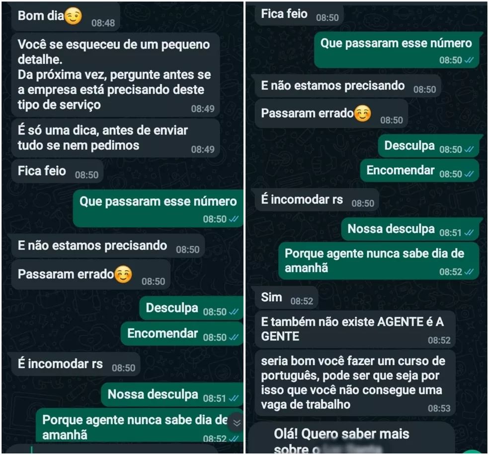 Mulher que tentava arrumar emprego é humilhada por escrever errado no WhatsApp