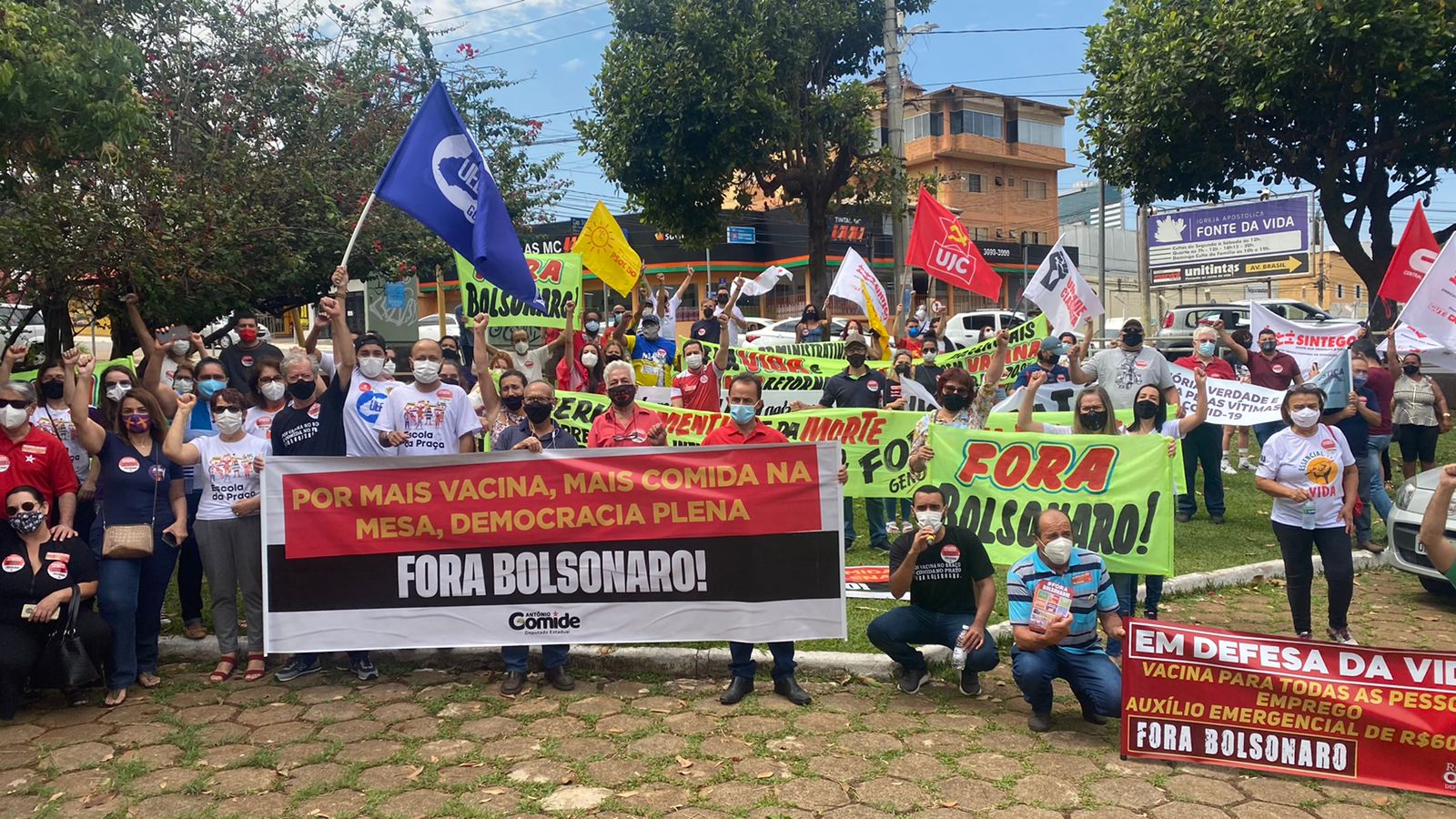 Manifestantes de Goiânia, Anápolis e outros 15 municípios vão às ruas pedir “Fora, Bolsonaro”