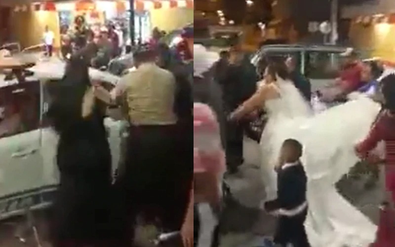 Photo of Video, na ktorom polícia blokuje svadbu, aby zatkla ženícha, ktorý mal nedoplatok na dôchodku, sa stalo virálnym