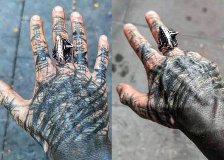 tatuagem alienígena no braço  Tatuagem alienígena, Alien tattoo, Tatuagens  pequenas para homens