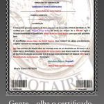 Certificado enviado por advogada golpista. (Foto: Reprodução)