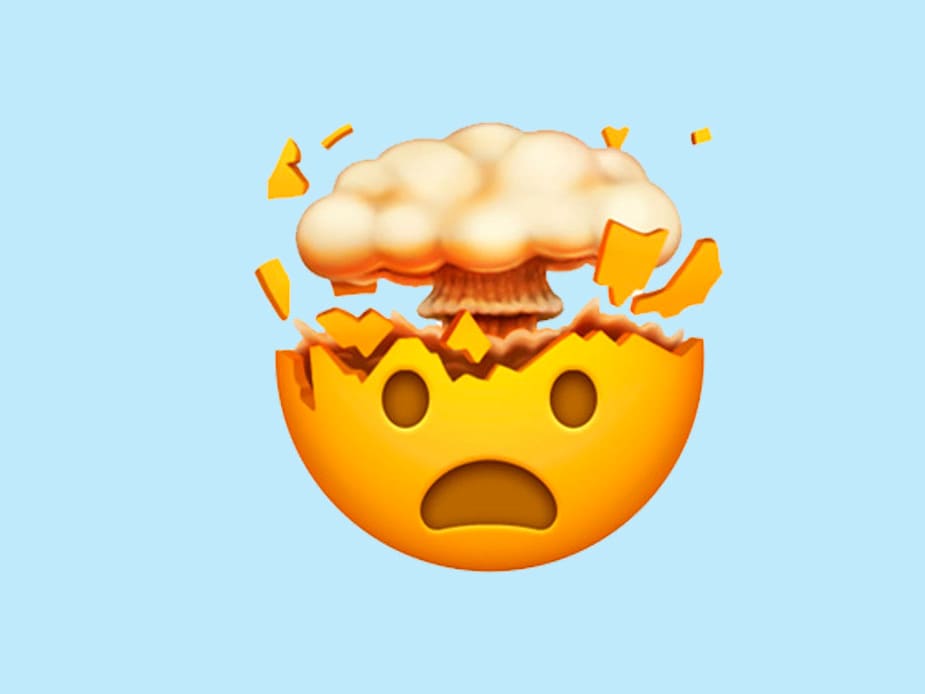 Descubra o verdadeiro significado do emoji da cabeça explodindo no WhatsApp
