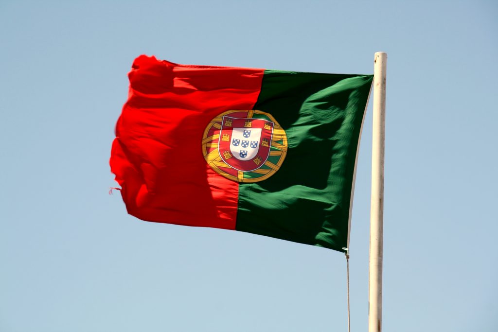 Bandeira de Portugal.