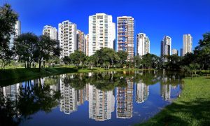 Parque Flamboyant, em Goiânia. (Foto: Jackson Rodrigues / Prefeitura de Goiânia). som alto