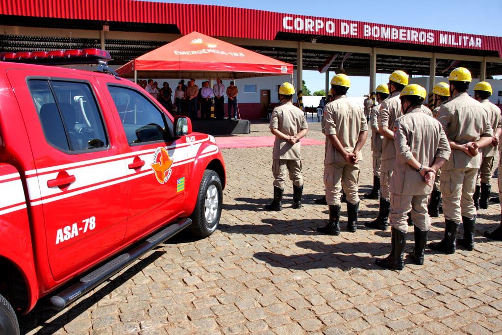 Base do Corpo de Bombeiros. (Foto: Divulgação/Governo de Goiás)