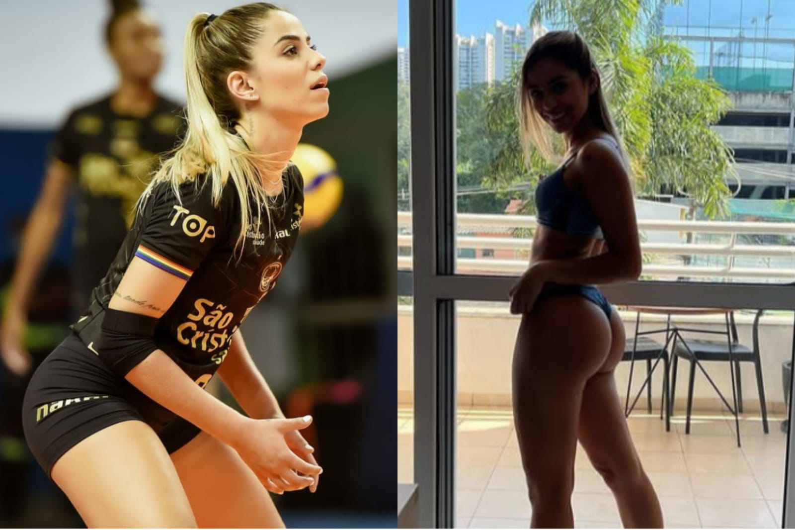 Thaisa volei antes e depois