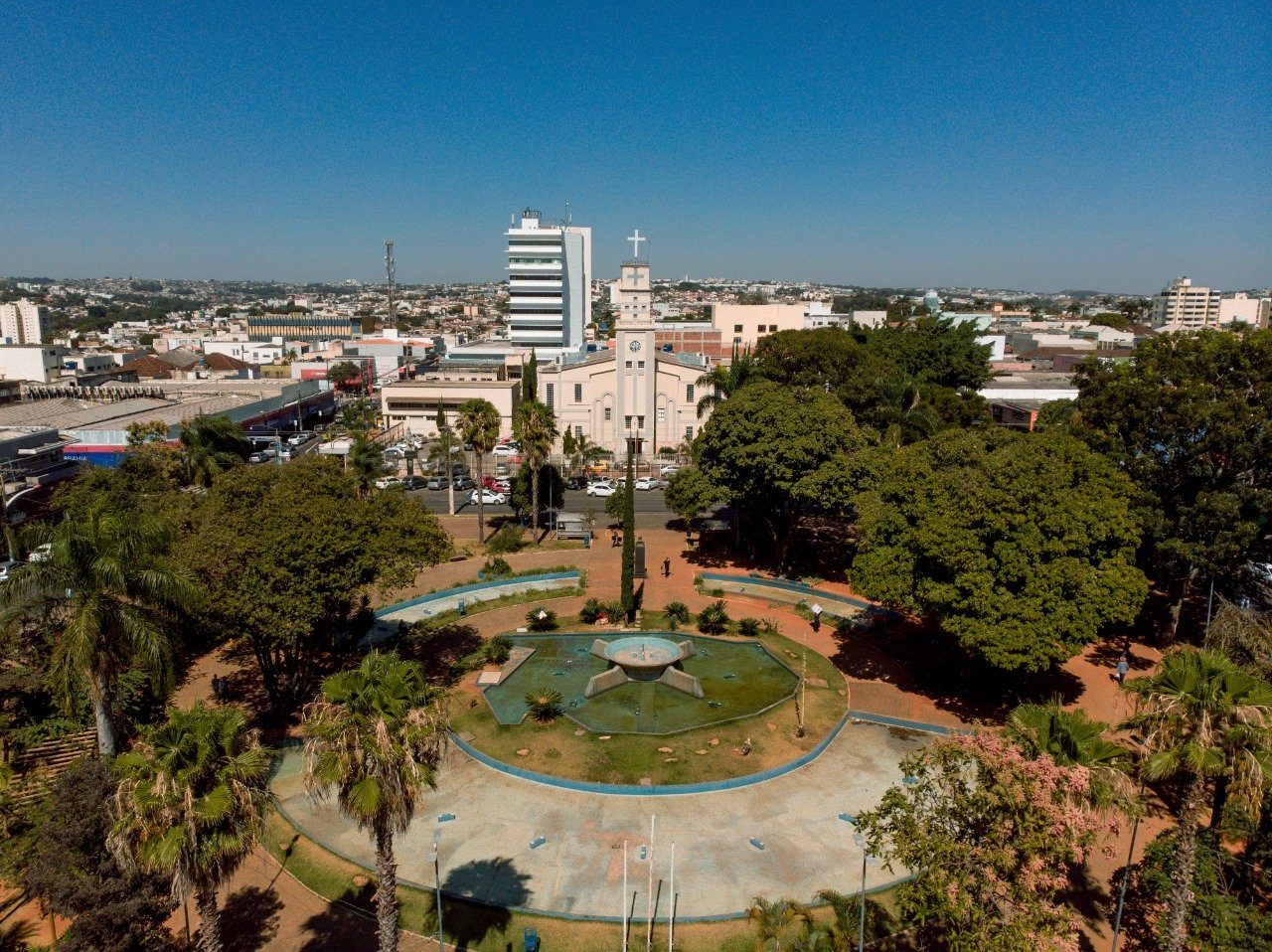 Praça Bom Jesus passará por reforma. (Foto: Divulgação/Prefeitura de Anápolis)