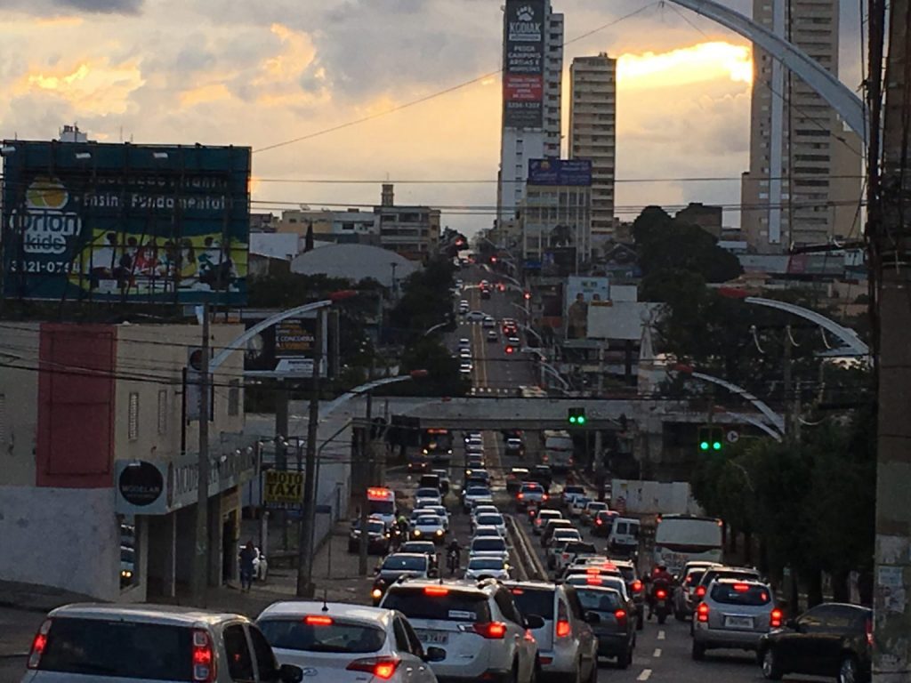 Trânsito de Anápolis. (Foto: Reprodução)