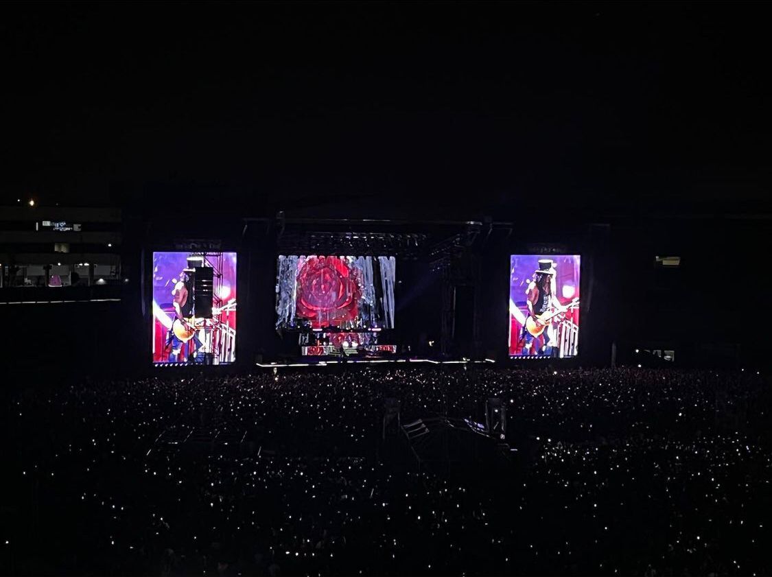 Show do Guns N' Roses lota estádio Serra Dourada em Goiânia (Foto: Reprodução/Instagram)