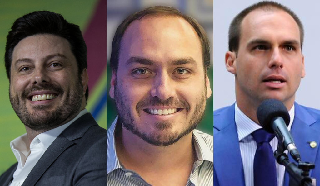 Danilo Gentili detona Eduardo e Carlos Bolsonaro