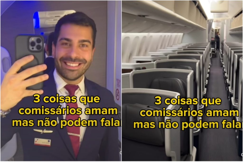 Três coisas que comissários de bordo de avião amam, mas não podem dizer aos passageiros