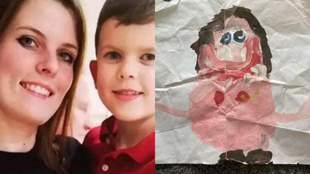 Mãe fica desesperada ao descobrir desenho que o filho fez e levou para escola