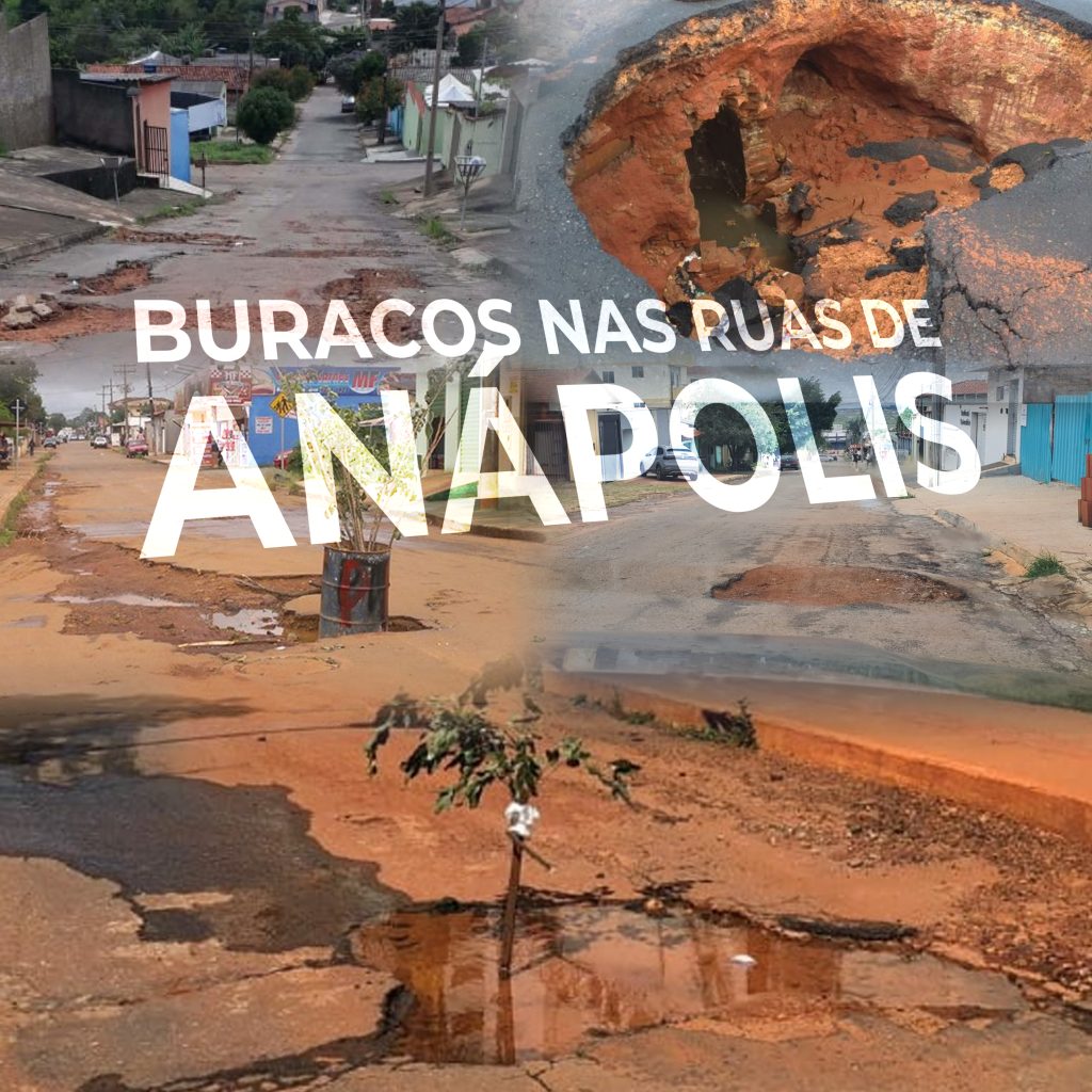 Ninguém aguenta mais tantos buracos nas ruas de Anápolis