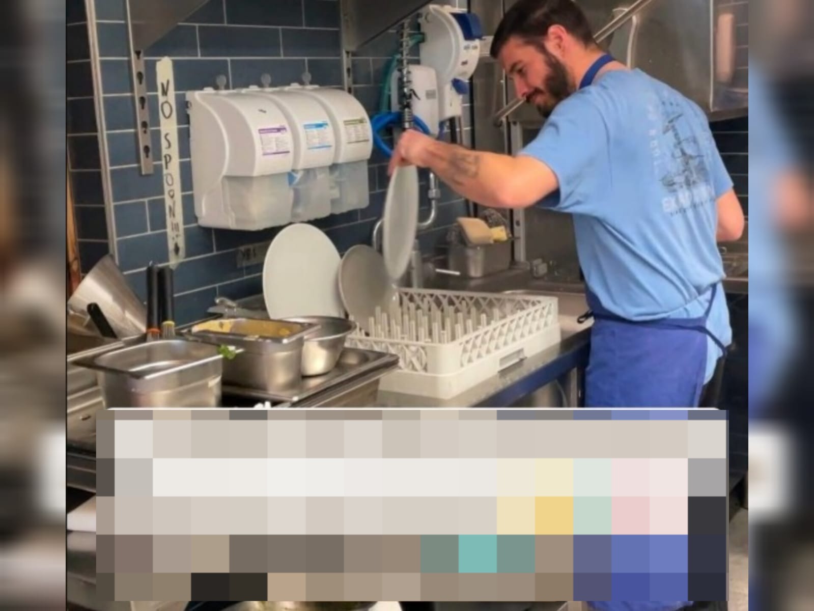 He surprises the young man by revealing how much he earns working as a dishwasher in Switzerland