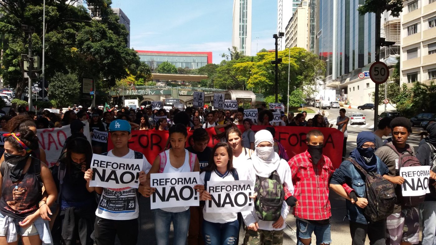 Manifestação Novo Ensino Médio