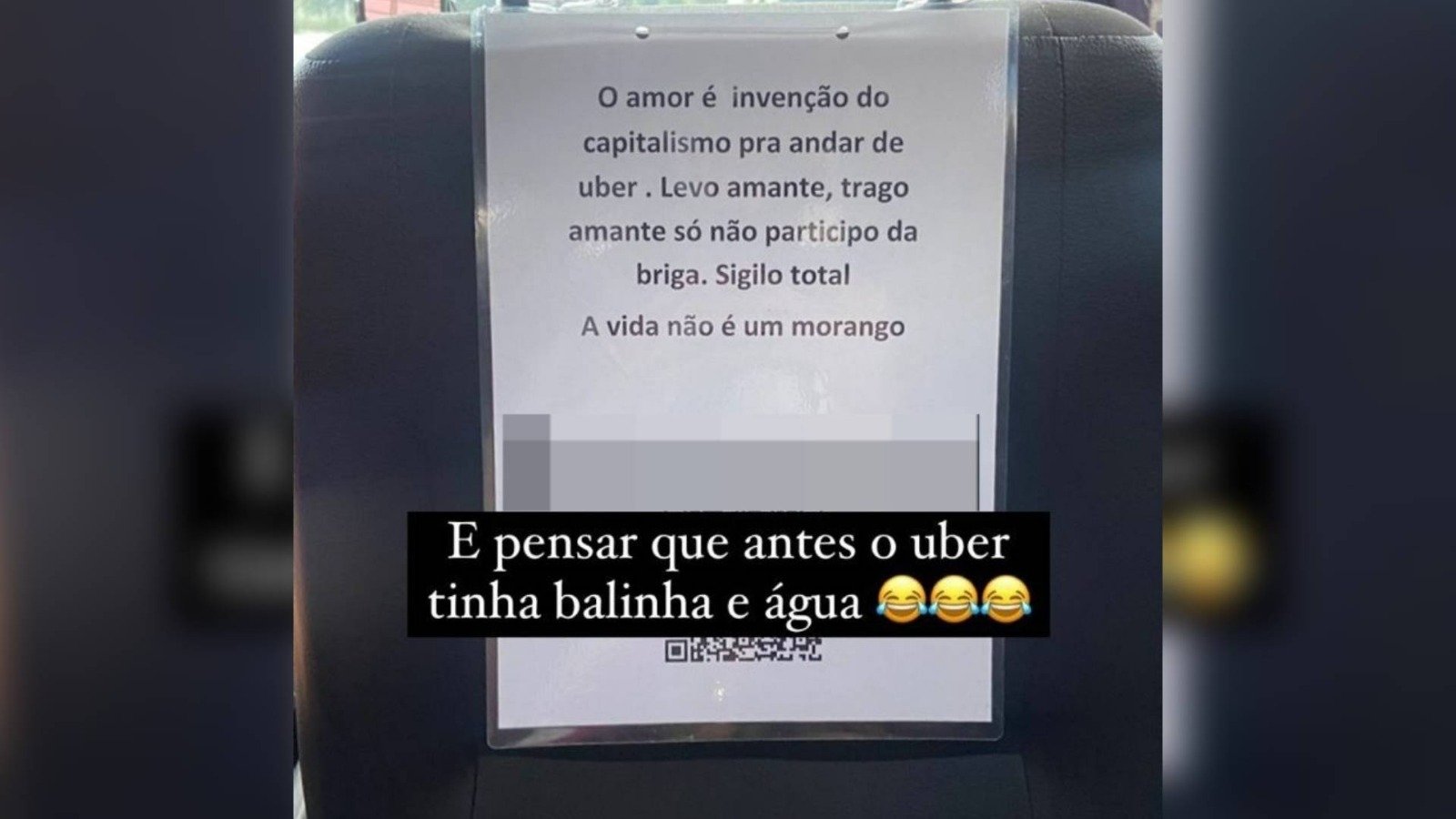 Motorista de app coloca placa anunciando serviço e surpreende passageiros : “sigilo total”