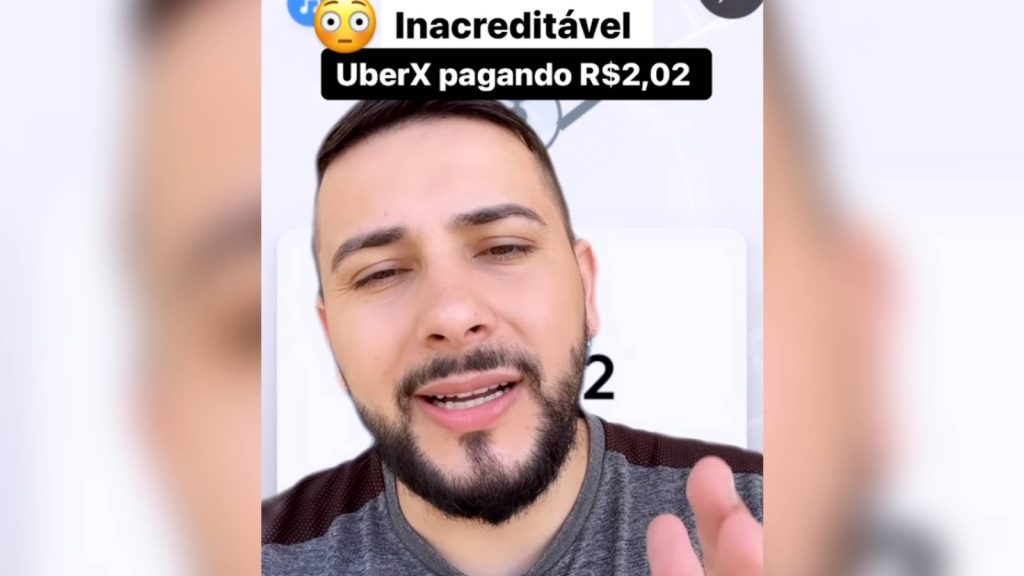 Motorista de aplicativo surpreende ao divulgar quanto colega recebeu por corrida de 4 km