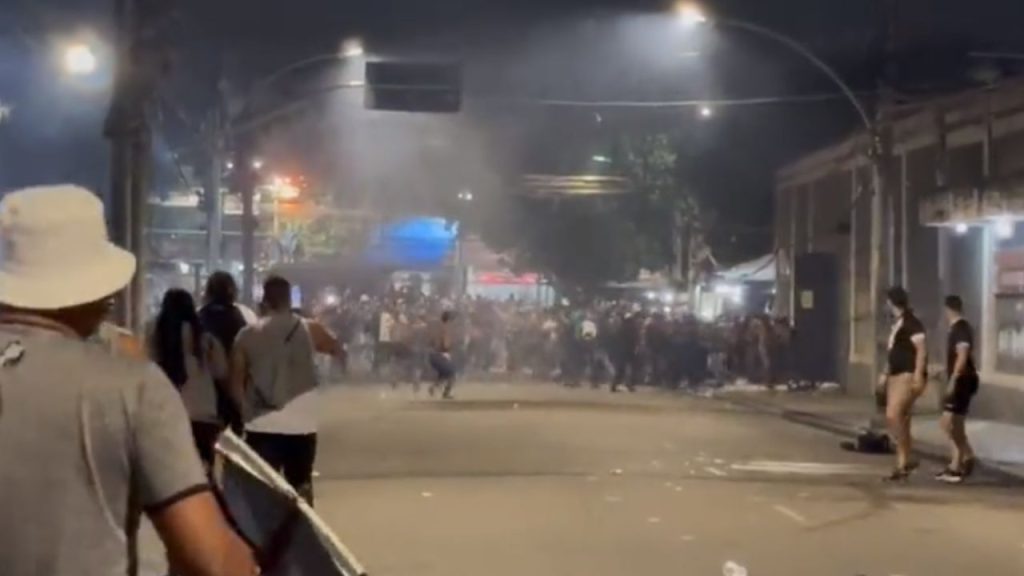 Confusão após partida entre Goiás e Vasco