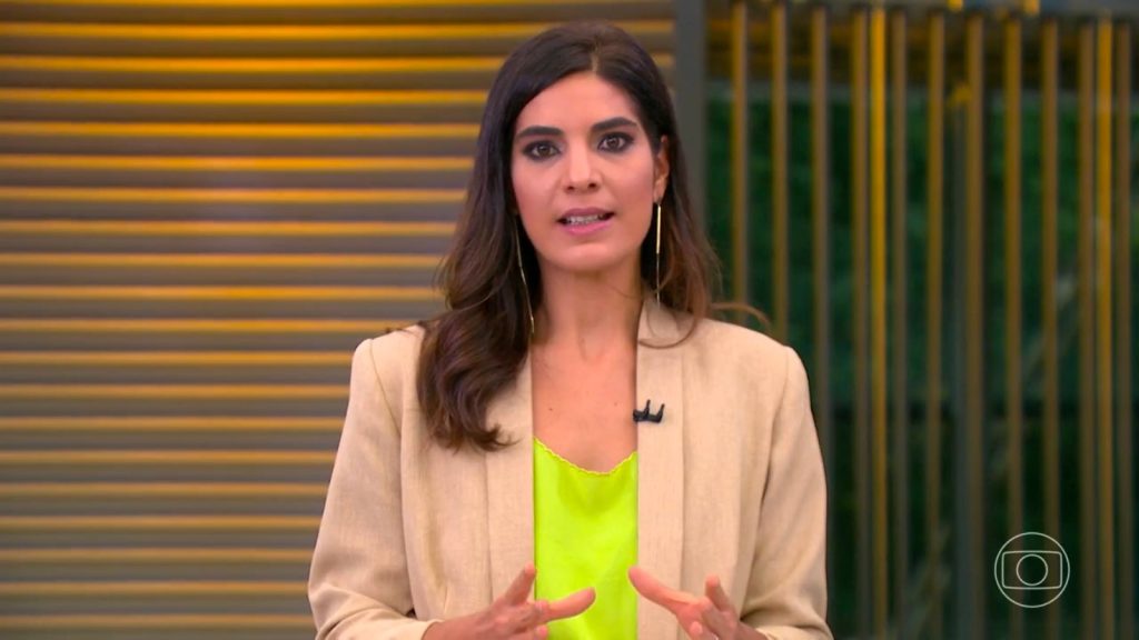 Andréia Sadi estreia no time de apresentadores do Jornal Hoje