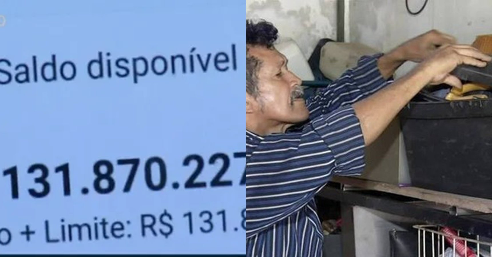 Motorista revela a primeira coisa que fez ao abrir a conta e encontrar mais de R$ 130 milhões