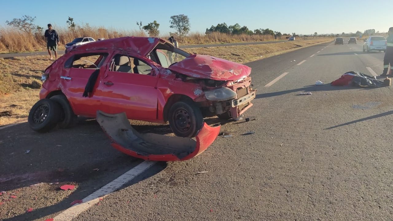 Identificado jovem de 20 anos morto em acidente de carro guiado por adolescente na BR-060