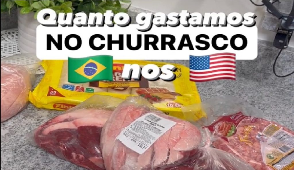 Brasileiros nos EUA surpreendem ao mostrar quanto gastam para fazer churrasco