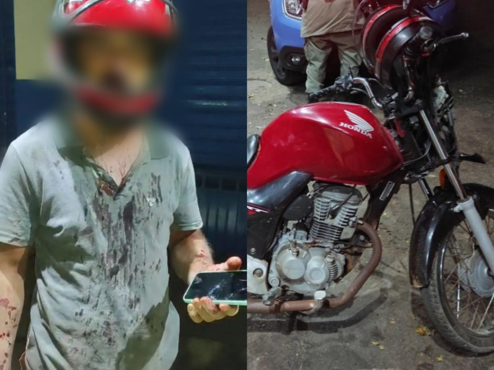 Motociclista é agredido com pauladas após atropelar garotinha de cinco anos, em Anápolis