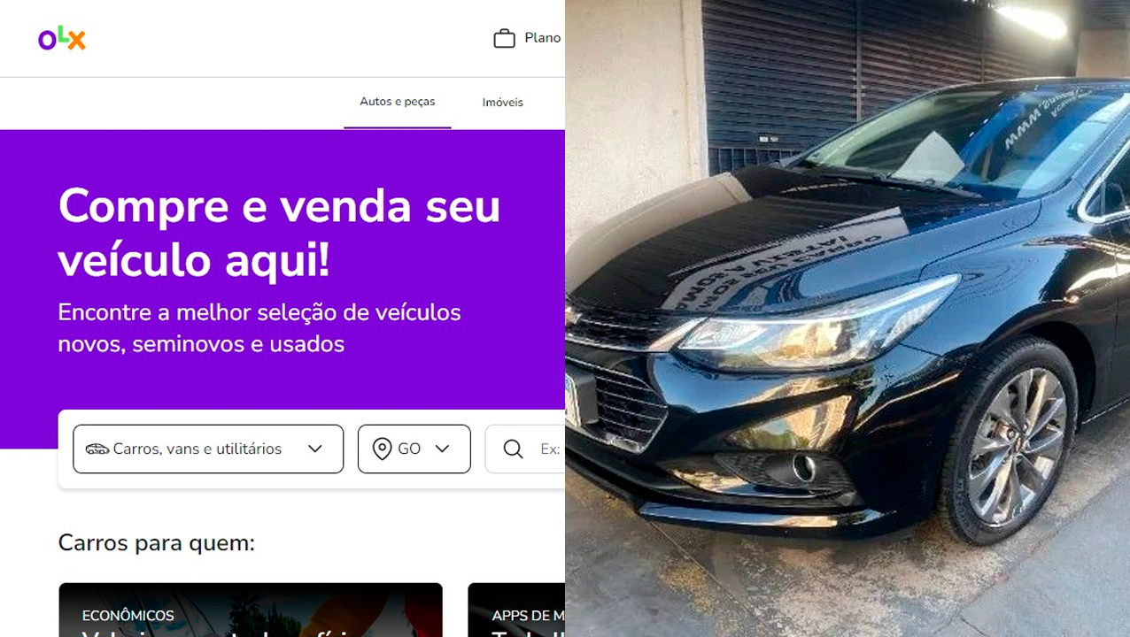 Golpistas usaram plataformas digitais para "passar a perna" em compradores goianos. (Montagem: Reprodução)