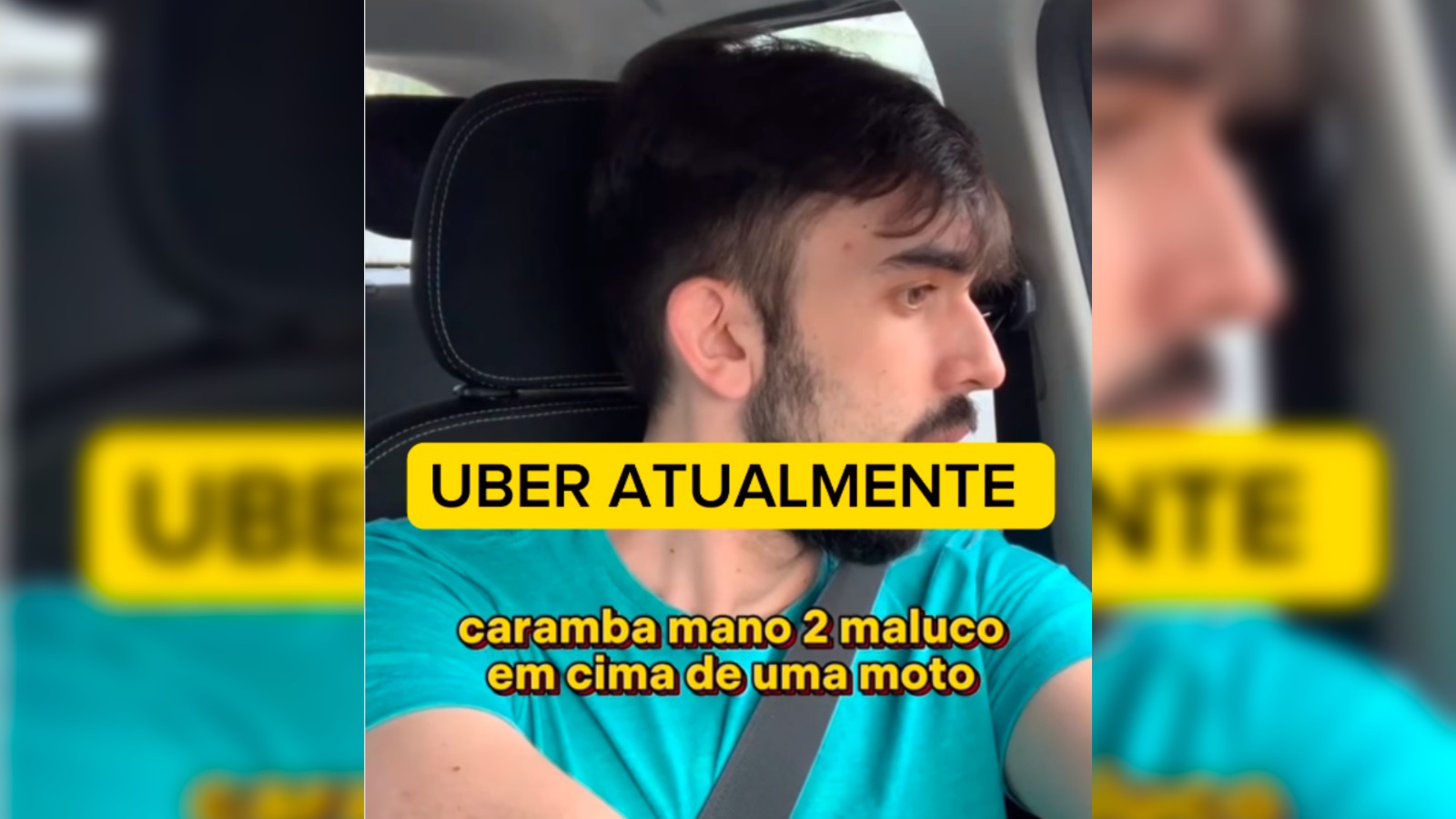 Motorista de aplicativo conta qual a sensação atual de ver dois caras numa moto