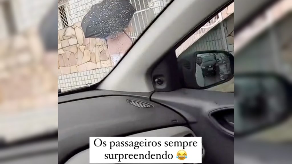 Motorista de aplicativo recebe promessa inédita de passageiro e decide não pagar para ver