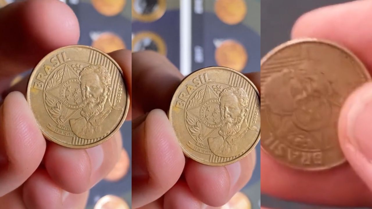 Esta moeda de 25 centavos é rara e quem tela pode ganhar até R$ 3 mil