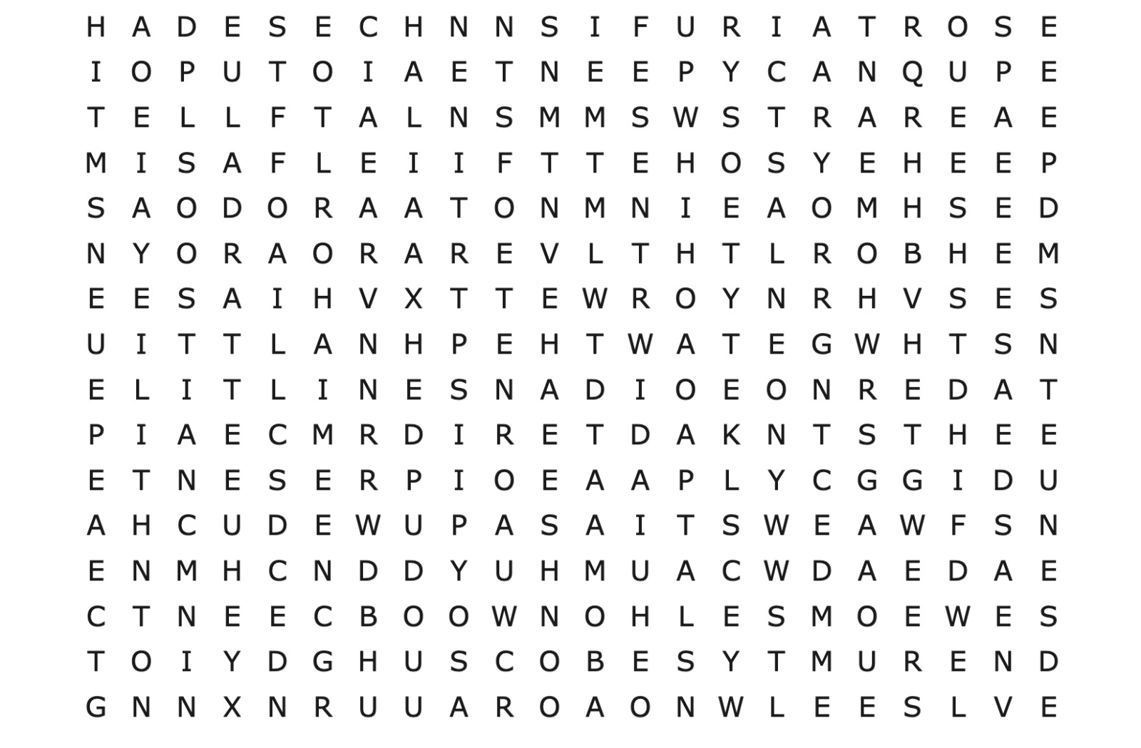 CAÇA- PALAVRAS Word Search