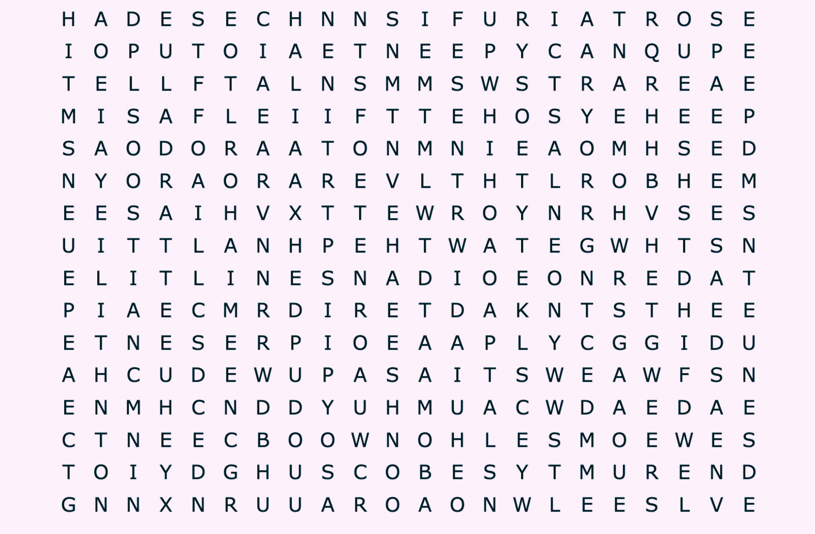 CAÇA- PALAVRAS Word Search