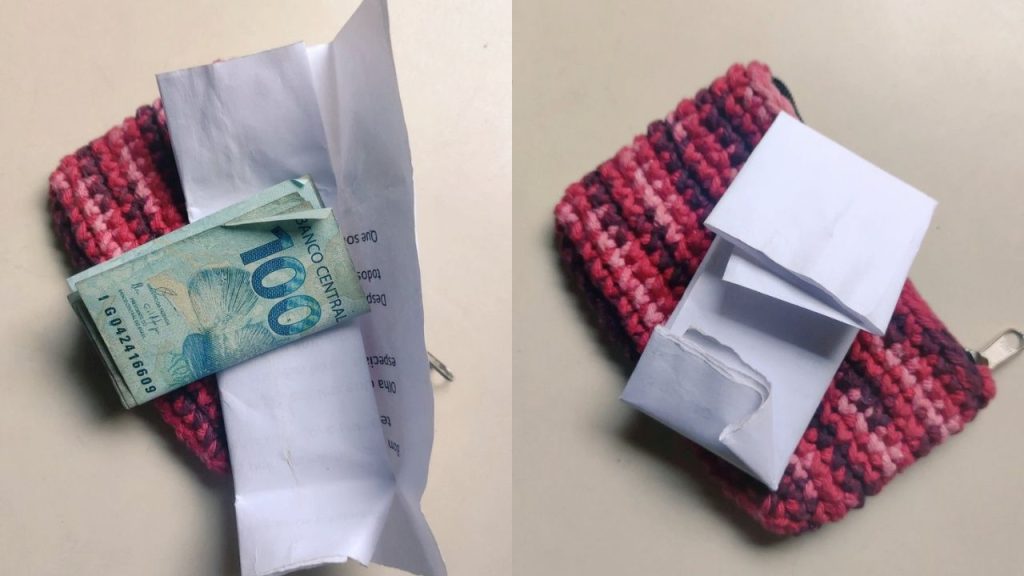 Presente dado pela avó a neta.