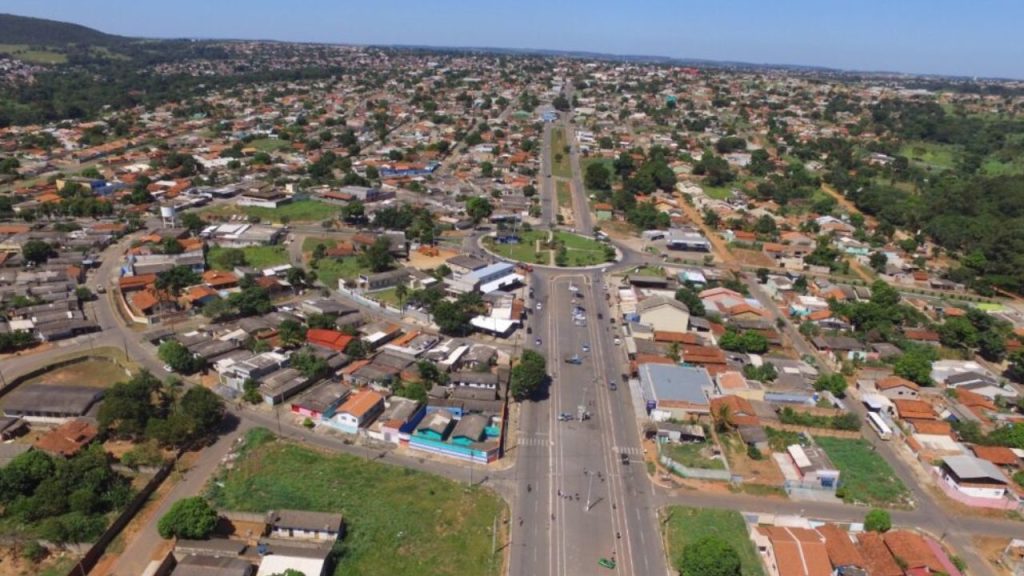 Imagem aérea de Aparecida de Goiânia.