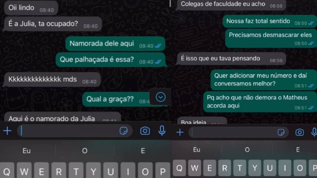 Namorado decide investigar celular da parceira e final acaba diferente do esperado