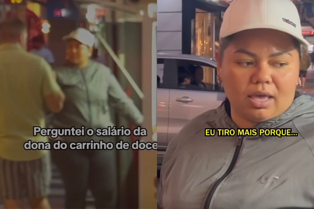 Dona do carrinho de doce impressiona ao revelar quanto consegue faturar por mês