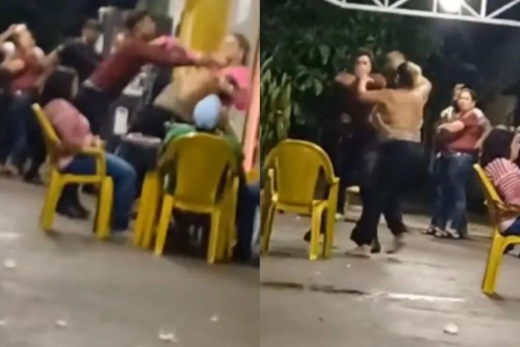 Cantor Luan é flagrado agredindo a própria mãe em distribuidora, em Guapó.