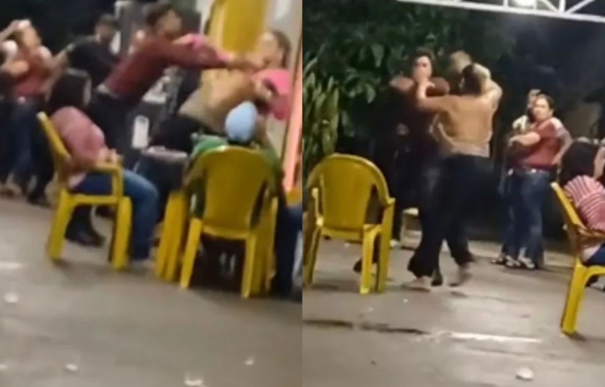 Cantor Luan é flagrado agredindo a própria mãe em distribuidora, em Guapó.