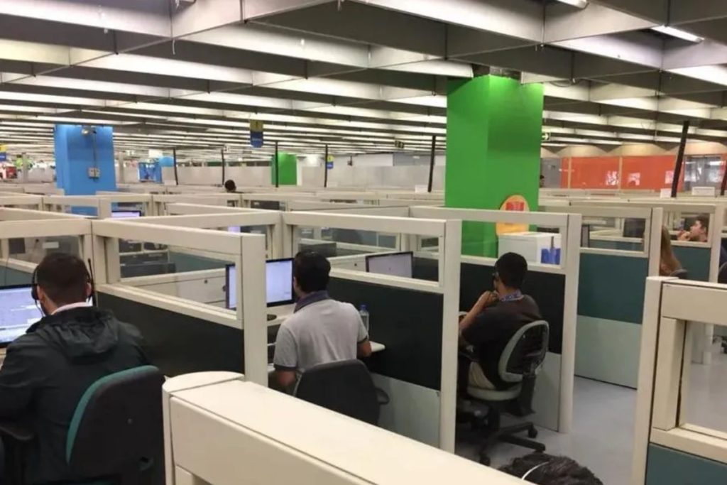 Imagem mostra empresa de telefonia Tahto, em Goiânia.