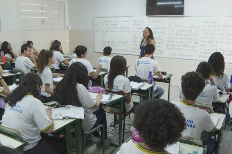 Professores da rede estadual de Goiás.