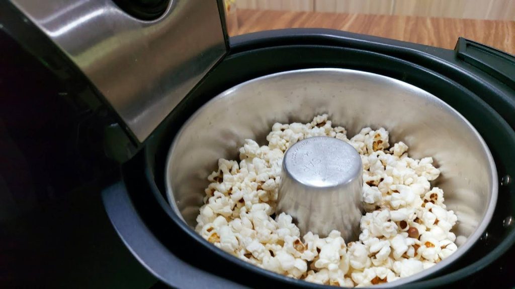 Pipoca feita na Air Fryer